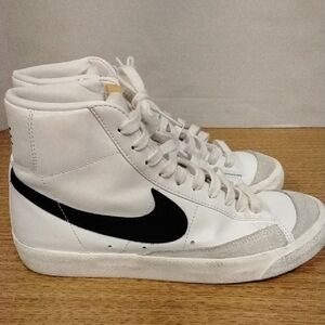 Nike Blazer Women's White and Black Mid-Top Sneakers